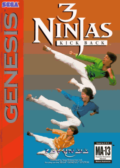 3 Ninjas Kick Back (USA) Sega Genesis GAME ROM ISO